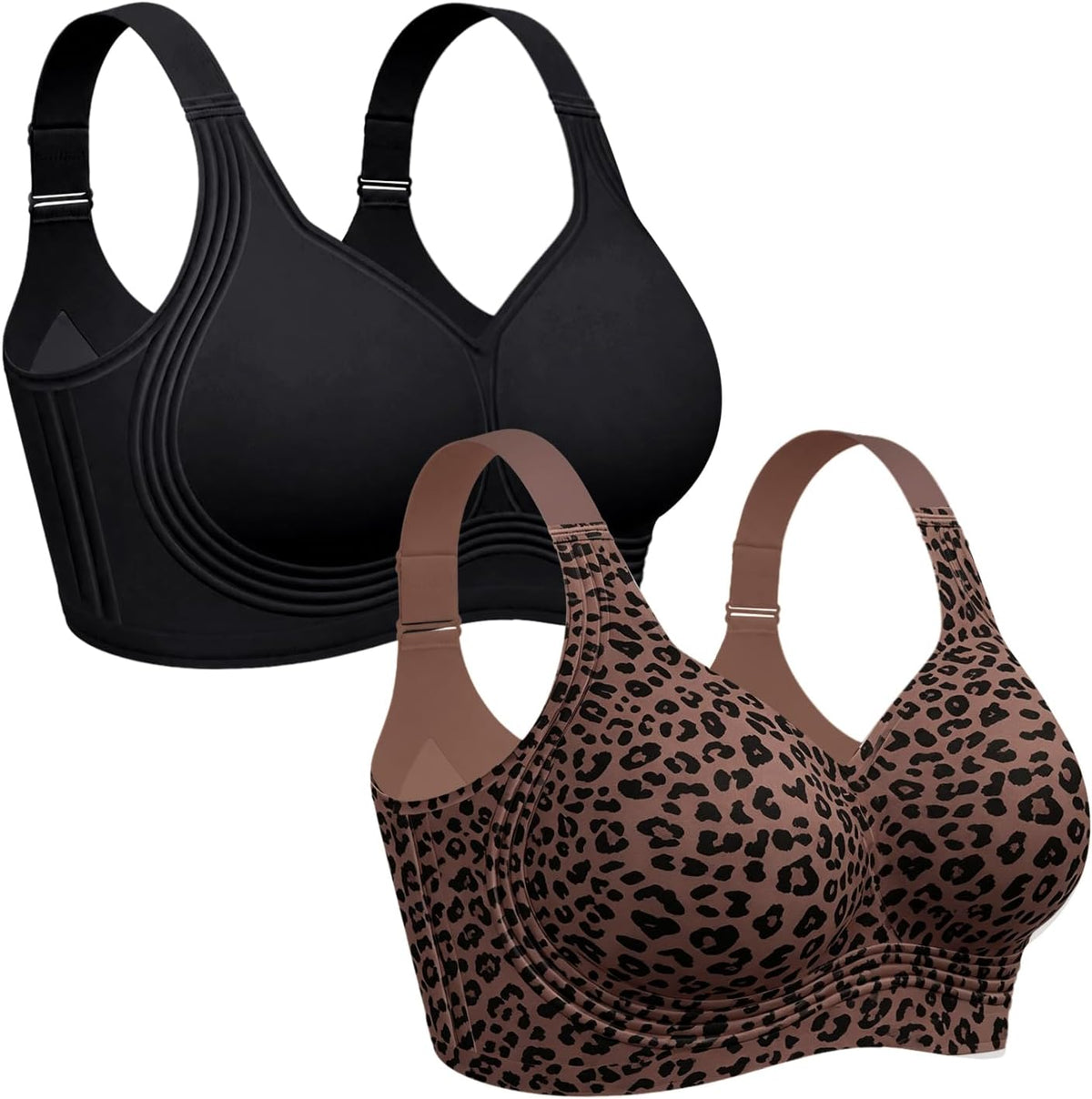 OEAK Womens Wireless Jelly Bras Plus Size Support Push Up Comfortable Bra