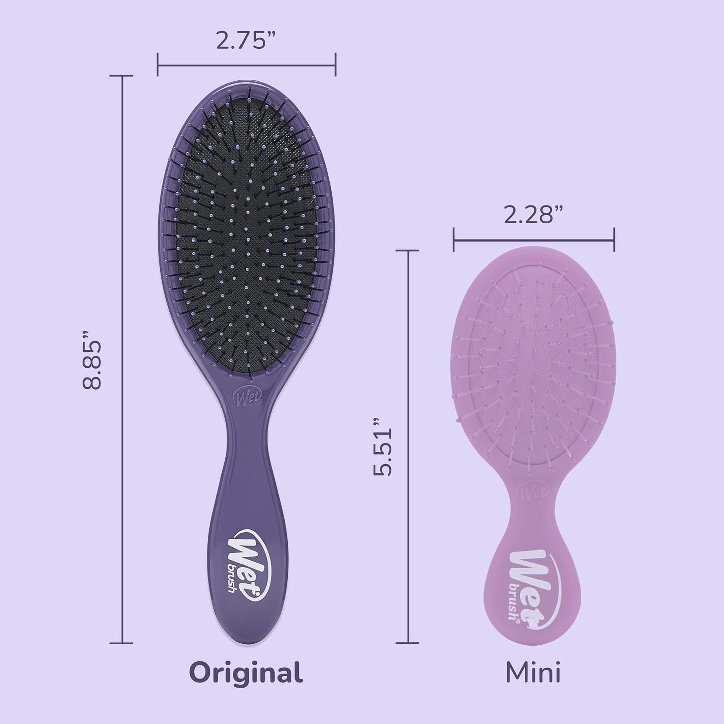 Wet Brush Original Detangler Hair Brush, Black Frost, For All Hair Textures