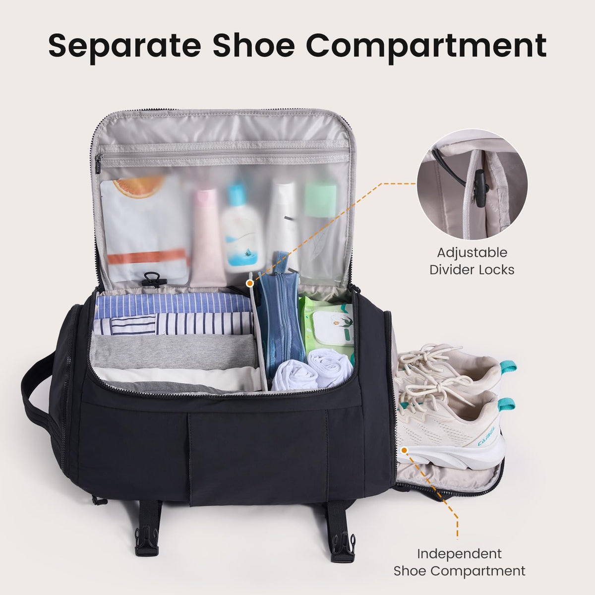 LOVEVOOK Travel Backpack for Women Men, Airline Approved Carry On Luggage