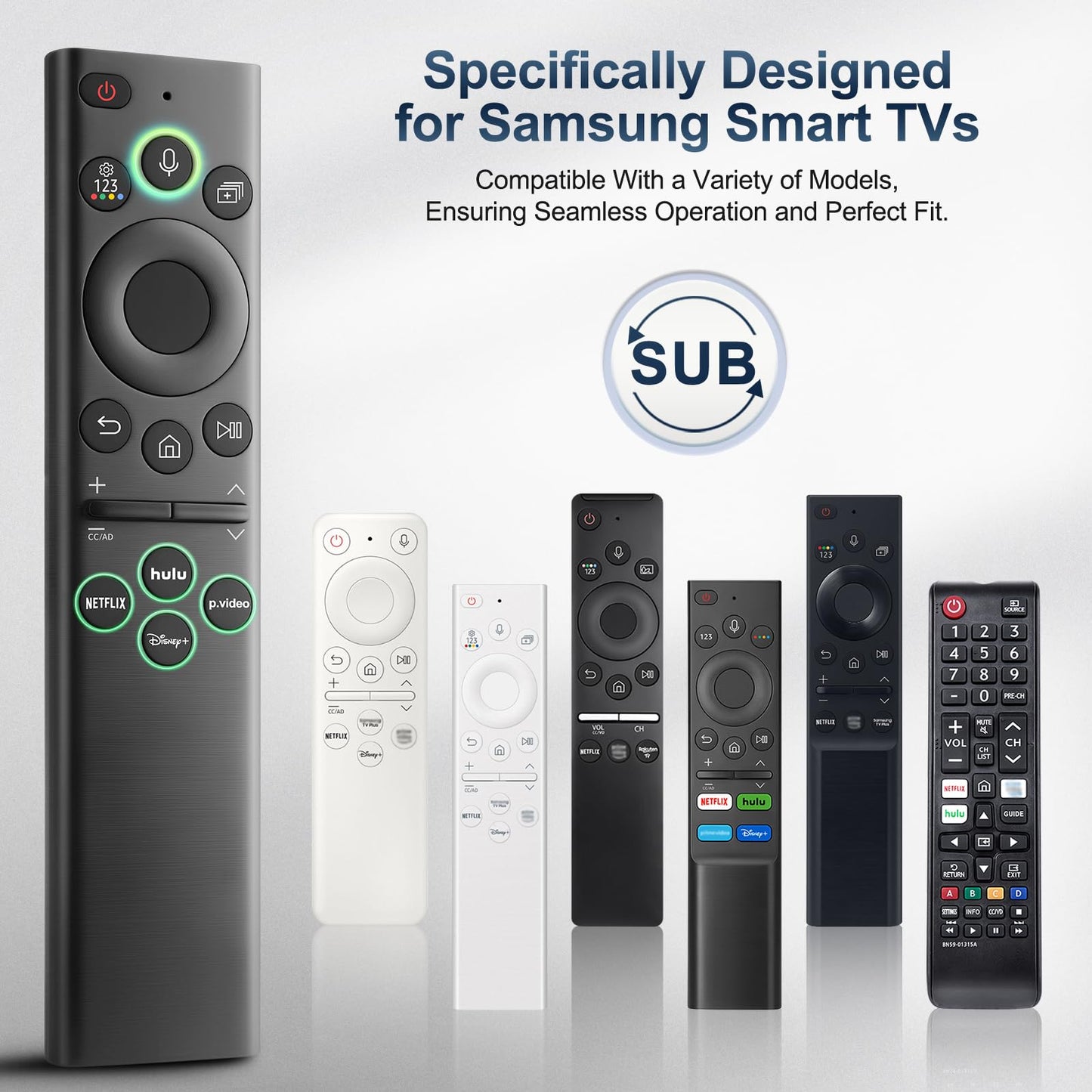 Universal-TV-Remote-Control for Samsung LG Vizio Roku TCL Hisense Sony TVs