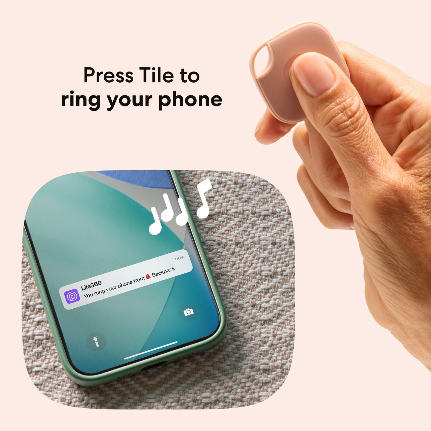 Life360 Tile - Bluetooth Tracker, Keys Finder and Item Locator for Keys, Bags and More. Phone Finder. Both iOS and Android Compatible. 1-Pack (Black)