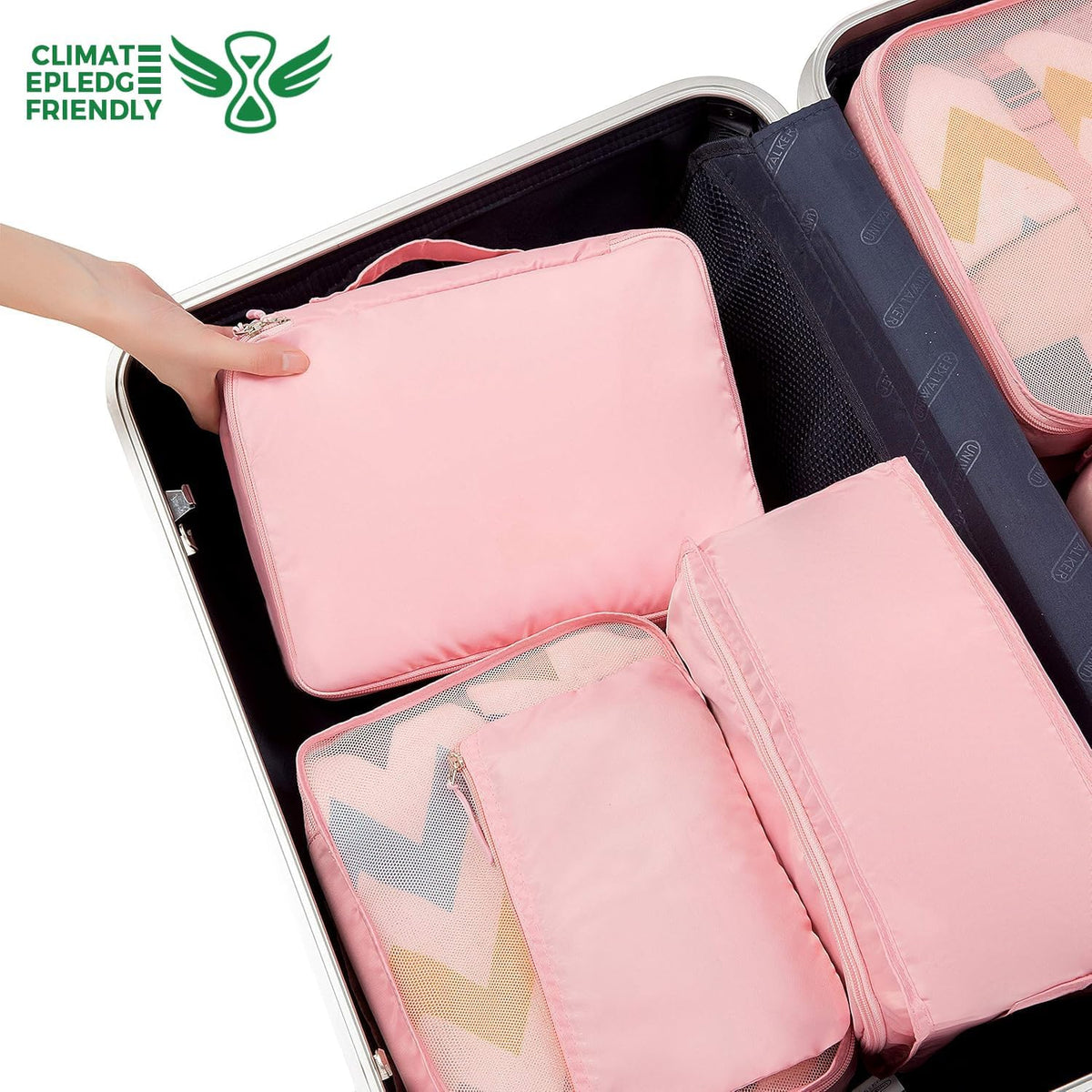 BAGAIL 8 Set Packing Cubes Luggage Packing Organizers for Travel Accessories-Aqua Color