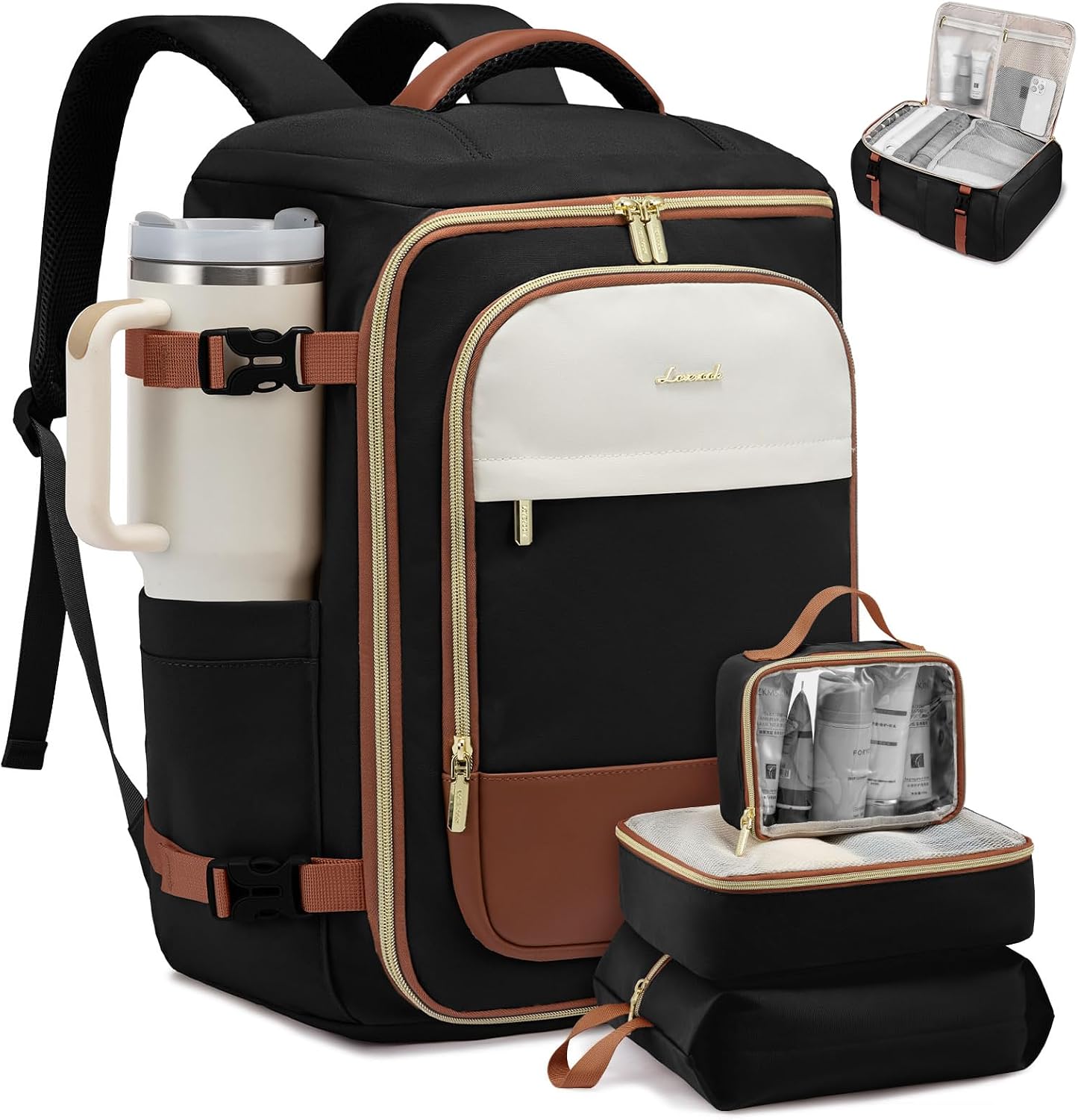LOVEVOOK Travel Backpack Carry on Flight Approved for Women/Men