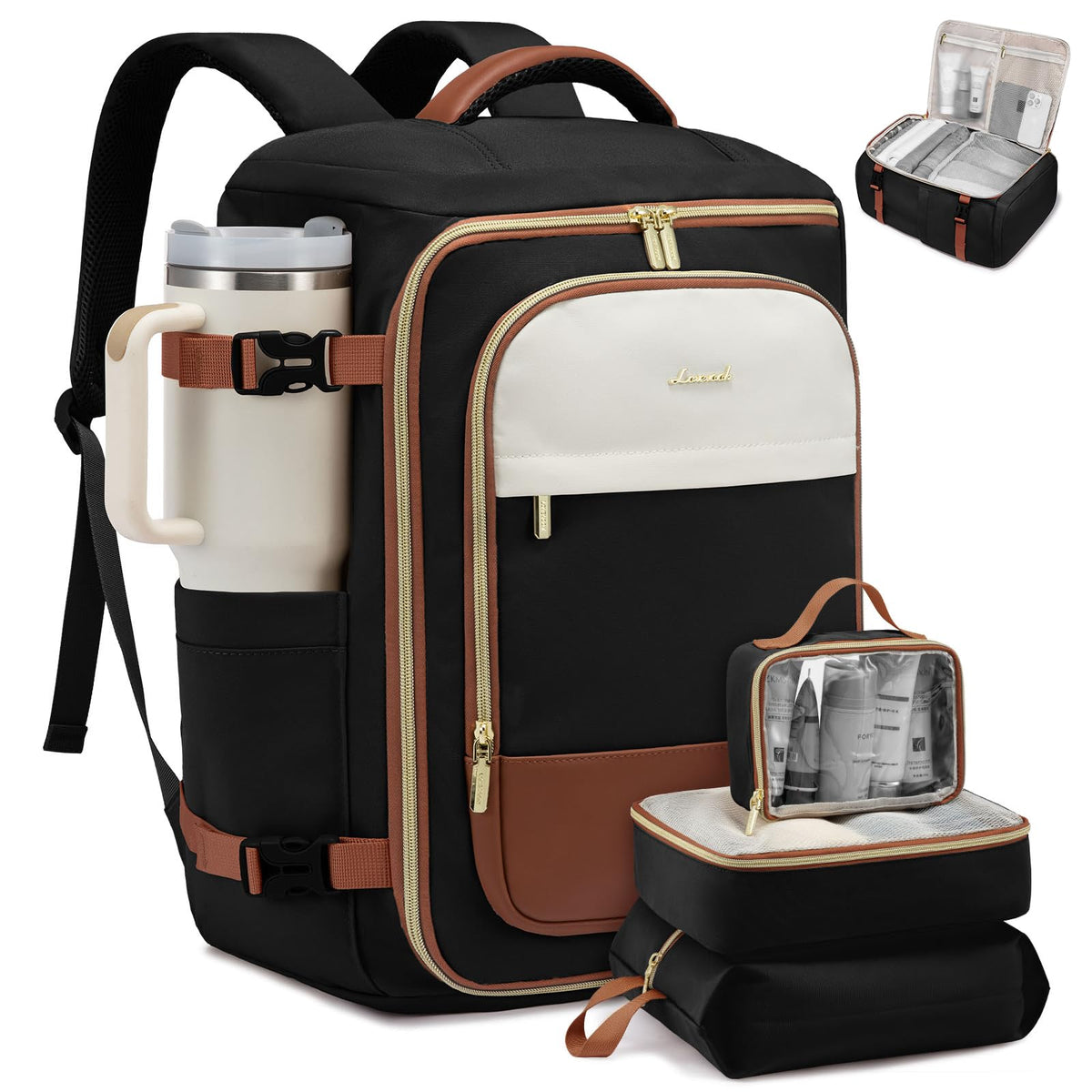 LOVEVOOK Travel Backpack Carry on Flight Approved for Women/Men