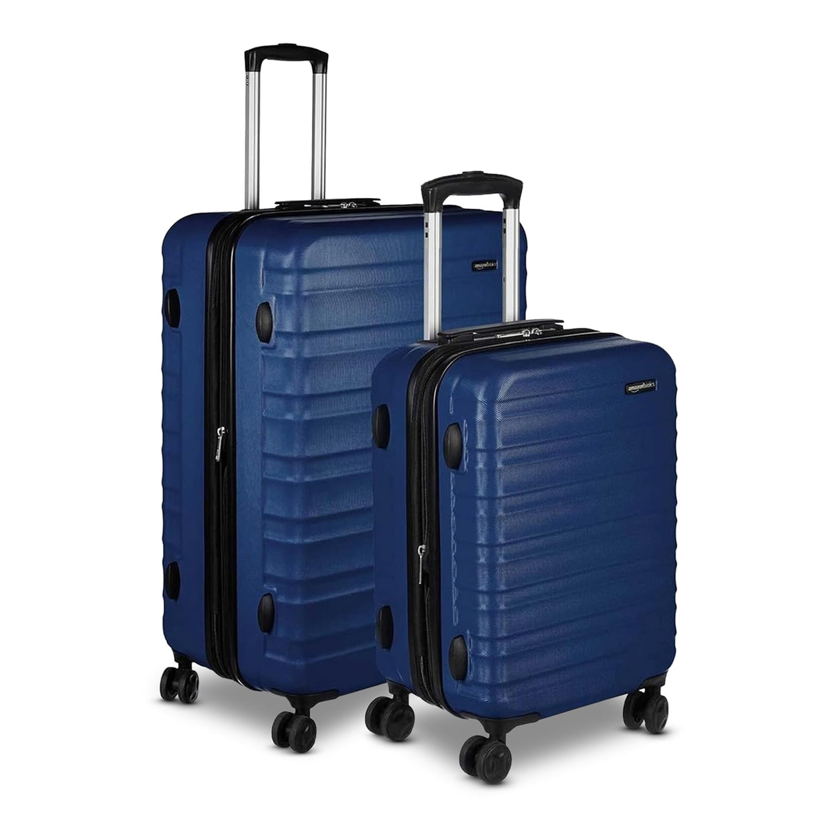 Amazon Basics 30" Hardside Large Checked Luggage, Hardshell Suitcase With Four Multi-directional Wheels, Expandable For Up to 15% More Space, Scratch-Resistant Shell, Black