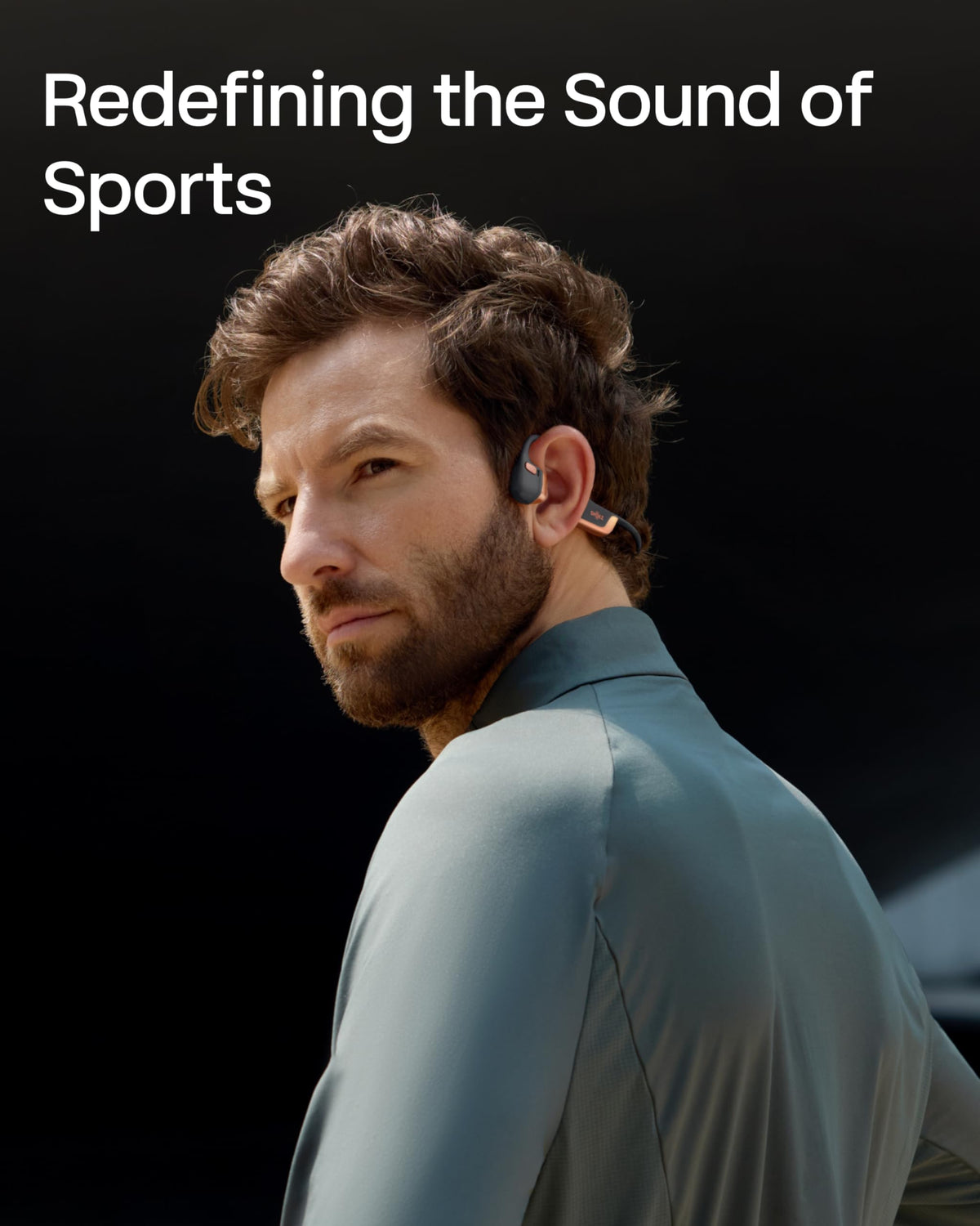 SHOKZ OpenRun Pro 2 Bone Conduction Bluetooth Sport Headphones, Black