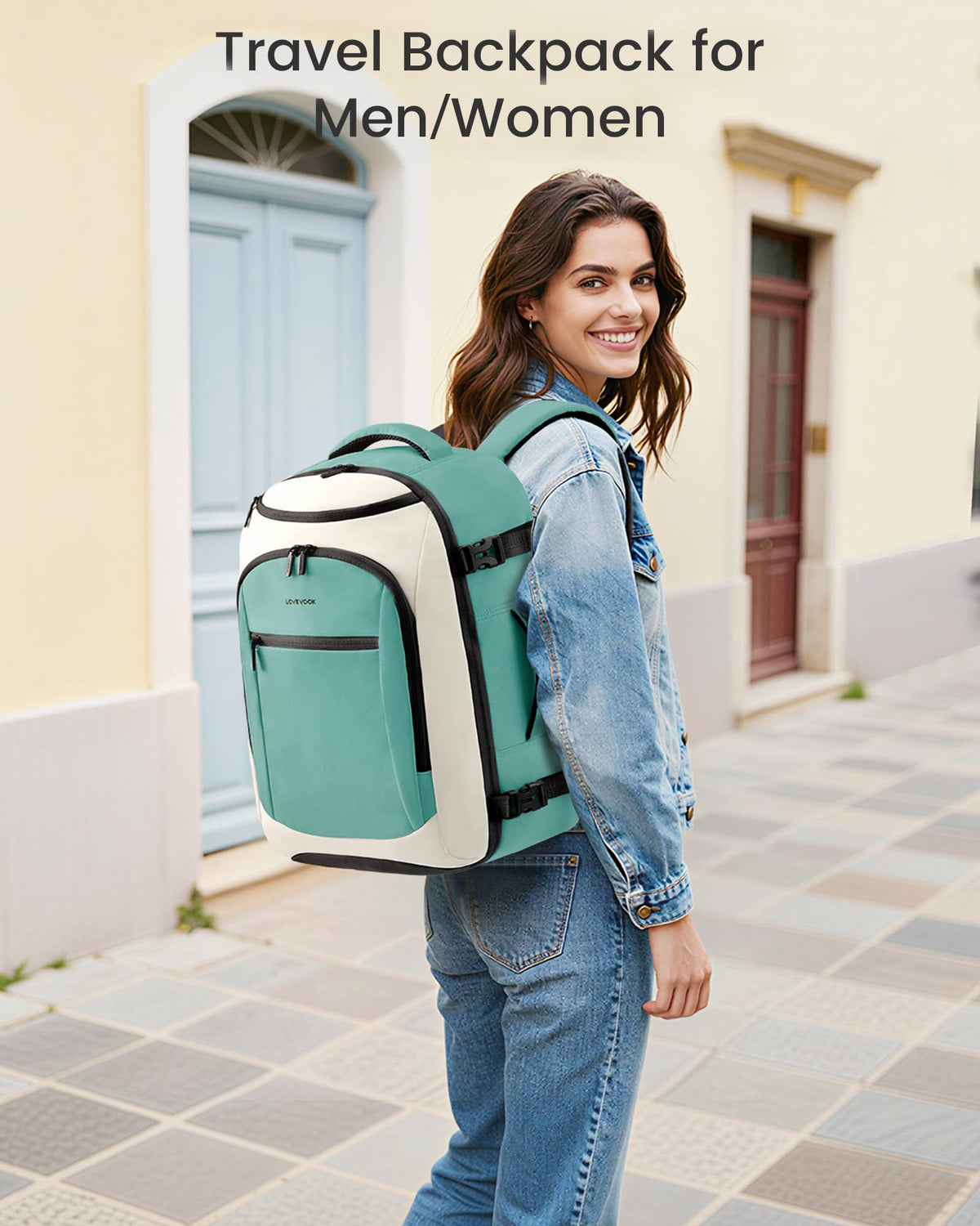 LOVEVOOK 40L Travel Backpack for Women & Men, Airline Approved Carry On Bag