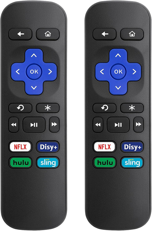 (2 Pack) Replacement Remote for Roku Box Express Player Premiere Control
