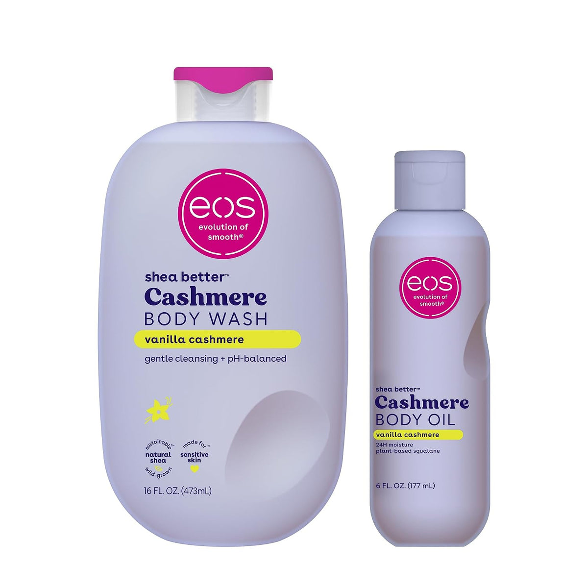 eos Cashmere Body Wash- Vanilla Cashmere, Creamy Gel with Shea Butter, 16 fl oz