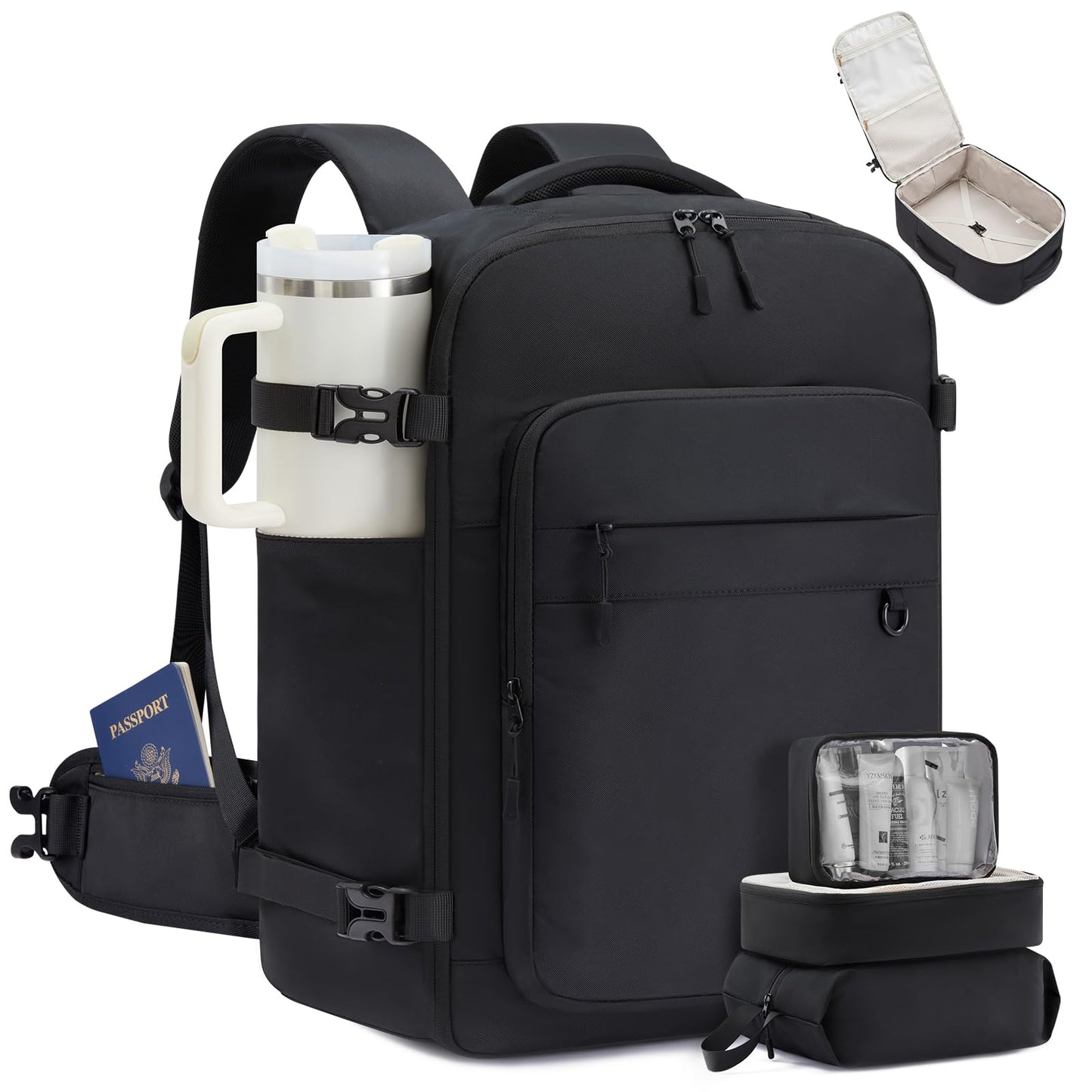 LOVEVOOK 40L Travel Backpack for Women Men, Carry on Backpack for Travel