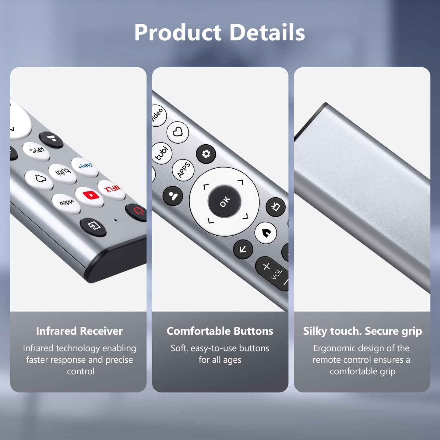 (2 Pack) Replacement Remote for Roku Box Express Player Premiere Control