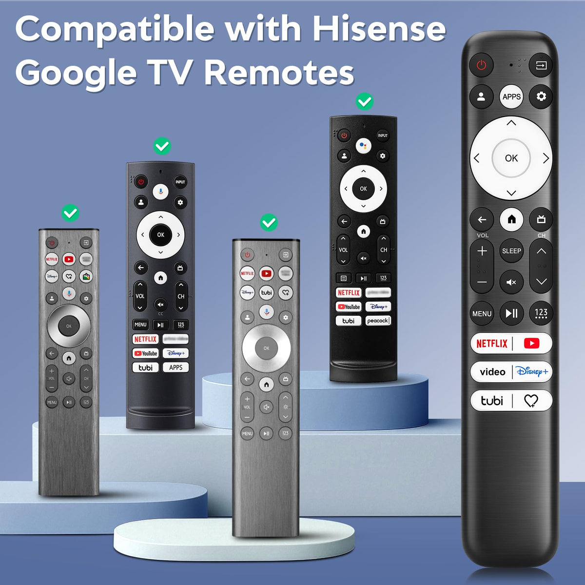 Universal-TV-Remote-Control for Samsung LG Vizio Roku TCL Hisense Sony TVs