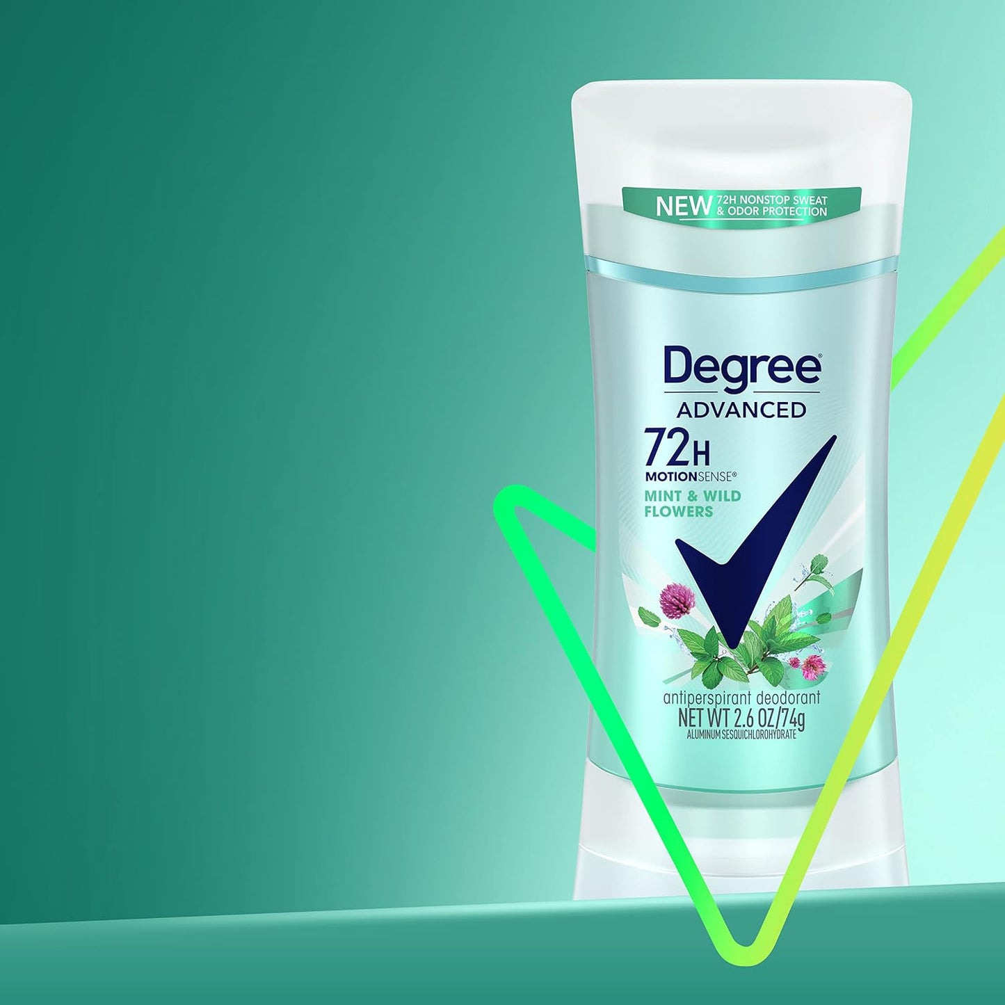 Degree Advanced Protection Antiperspirant Deodorant Shower Clean 72H 2.6 oz