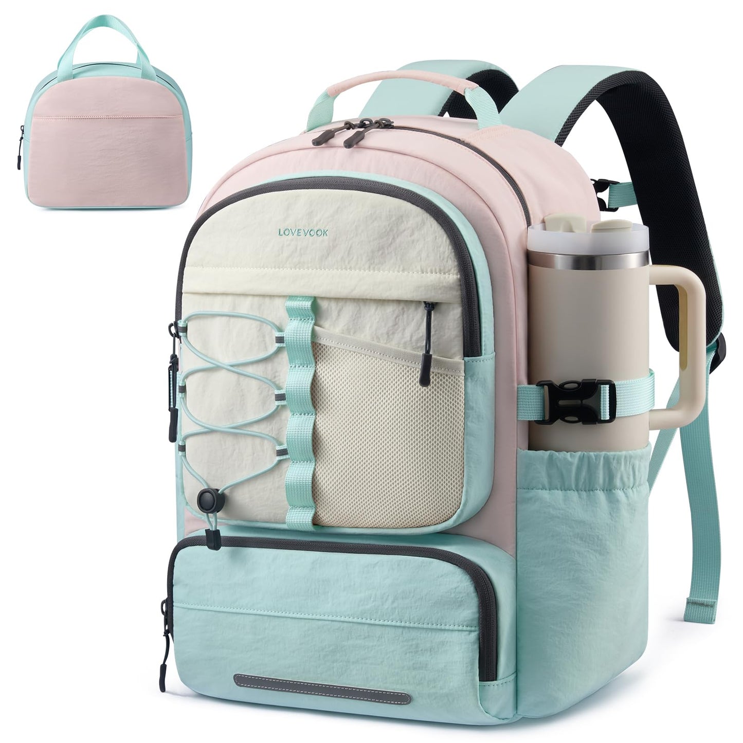 LOVEVOOK Backpack for Kids Teen Girls, Cute Back to School Backpack Bookbag