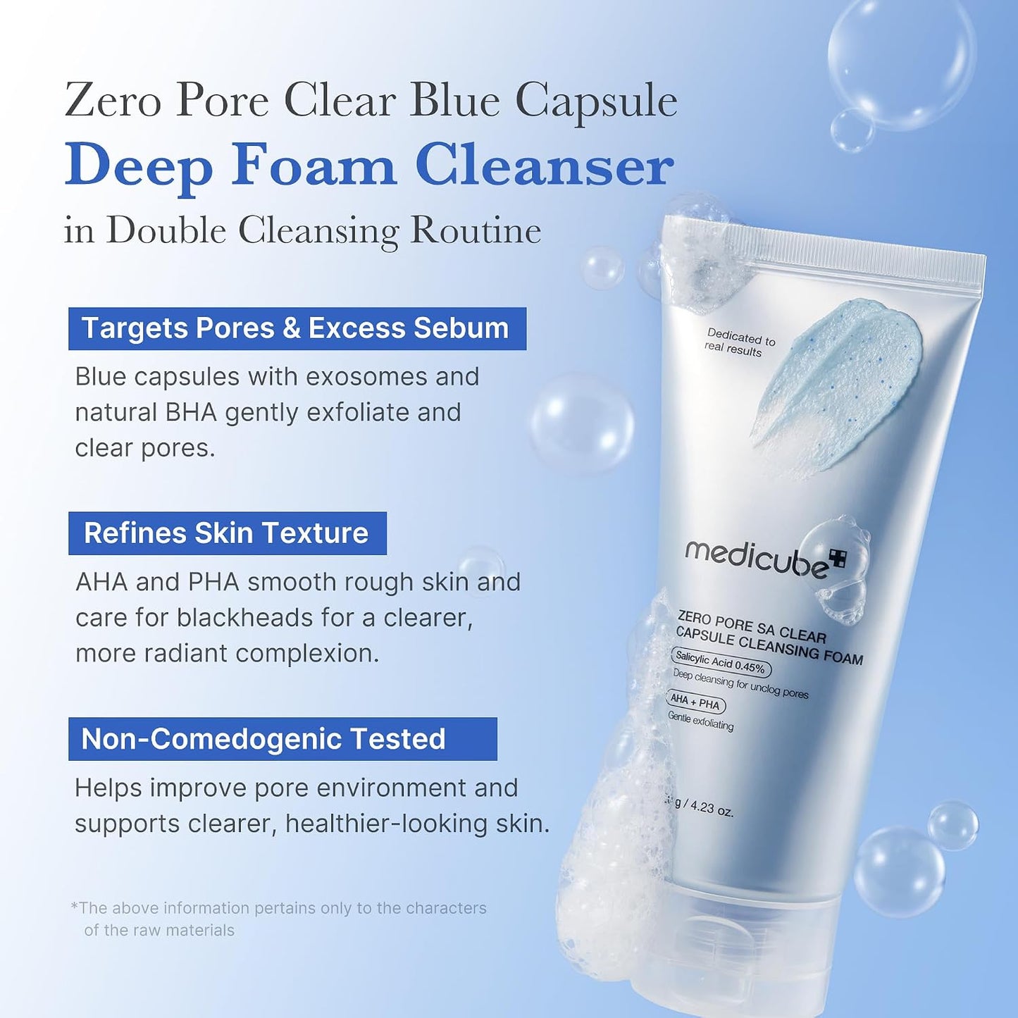 medicube Facial Cleanser Zero Pore Capsule Foam Cleanser