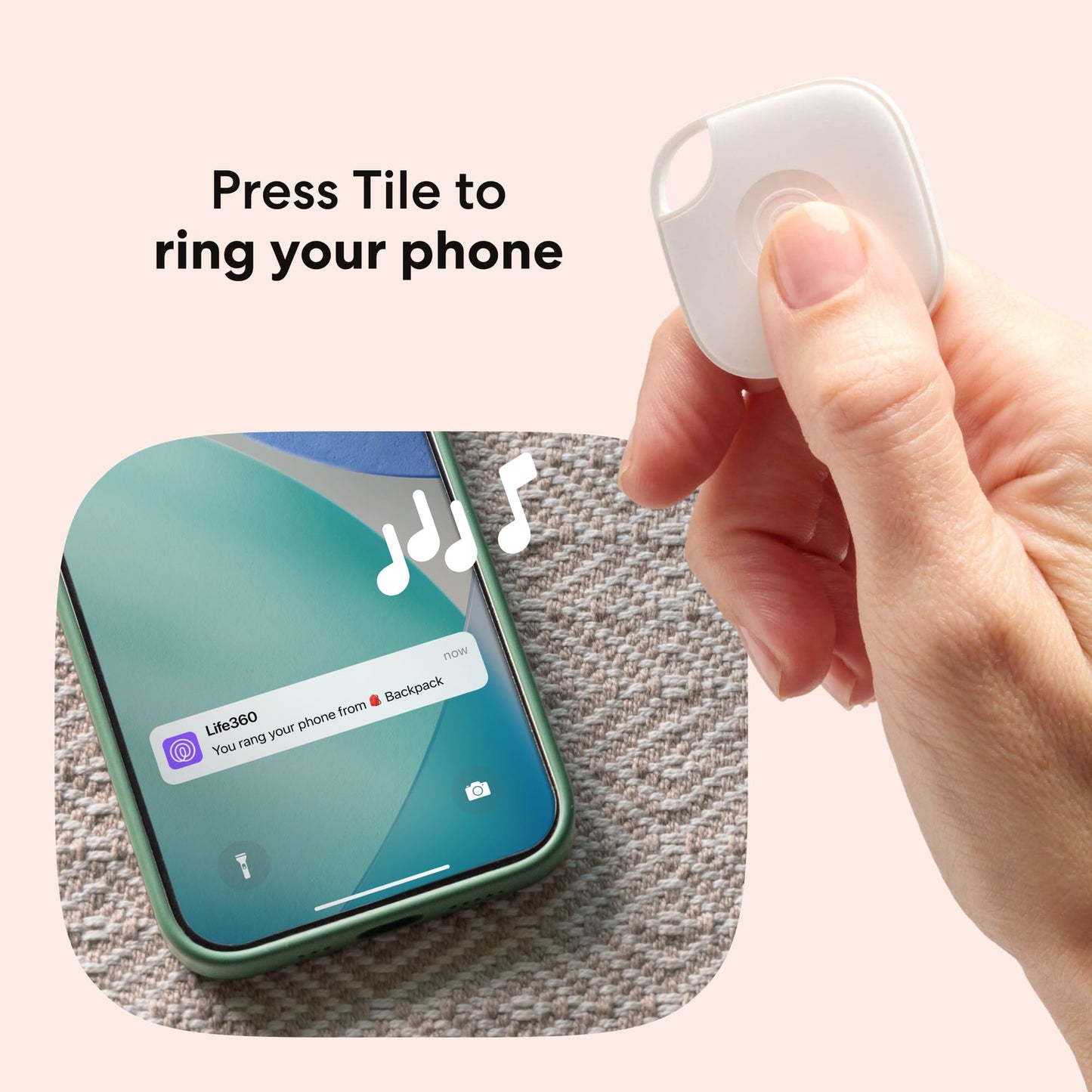 Life360 Tile - Bluetooth Tracker, Keys Finder and Item Locator for Keys, Bags and More. Phone Finder. Both iOS and Android Compatible. 1-Pack (Black)
