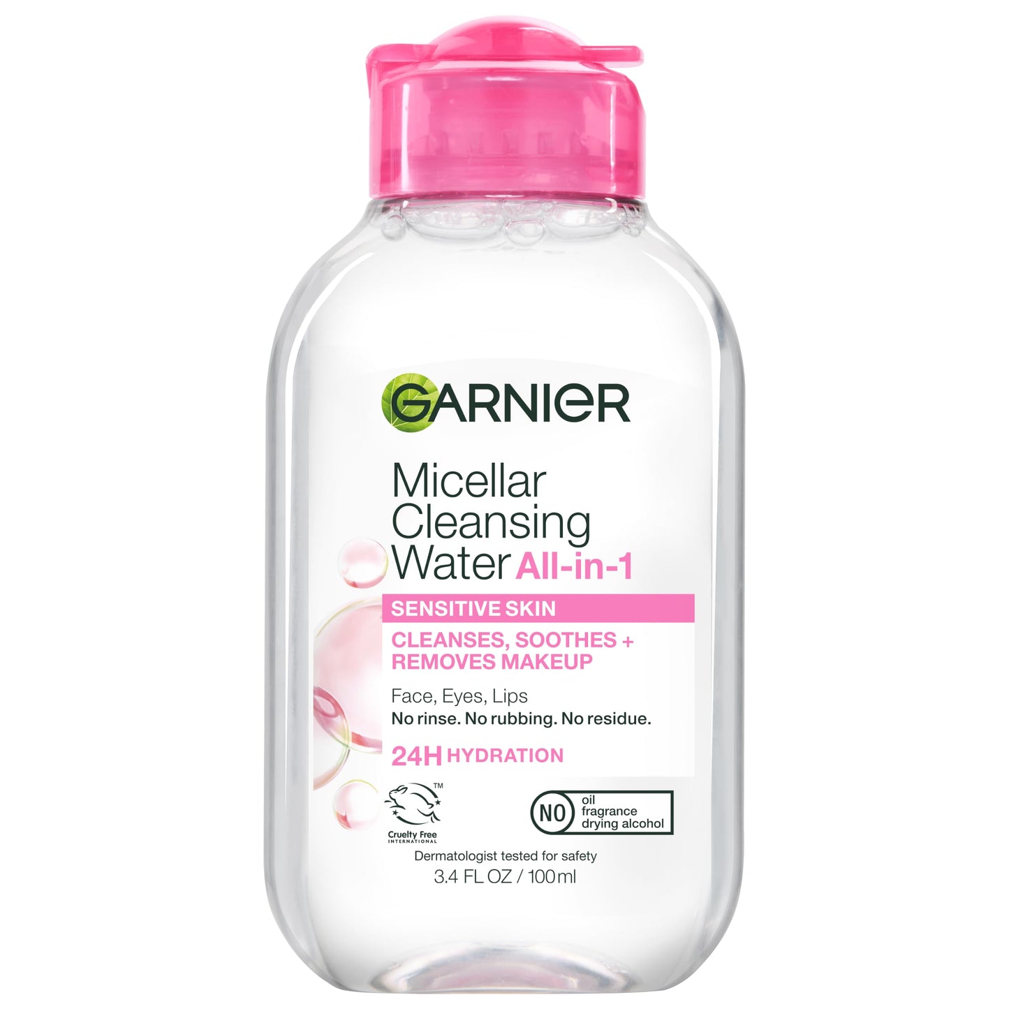 Garnier Micellar Water, Hydrating Facial Cleanser & Makeup Remover, Suitable for Sensitive Skin, Vegan, Cruelty Free, 13.5 Fl Oz (400mL), 1 Count
