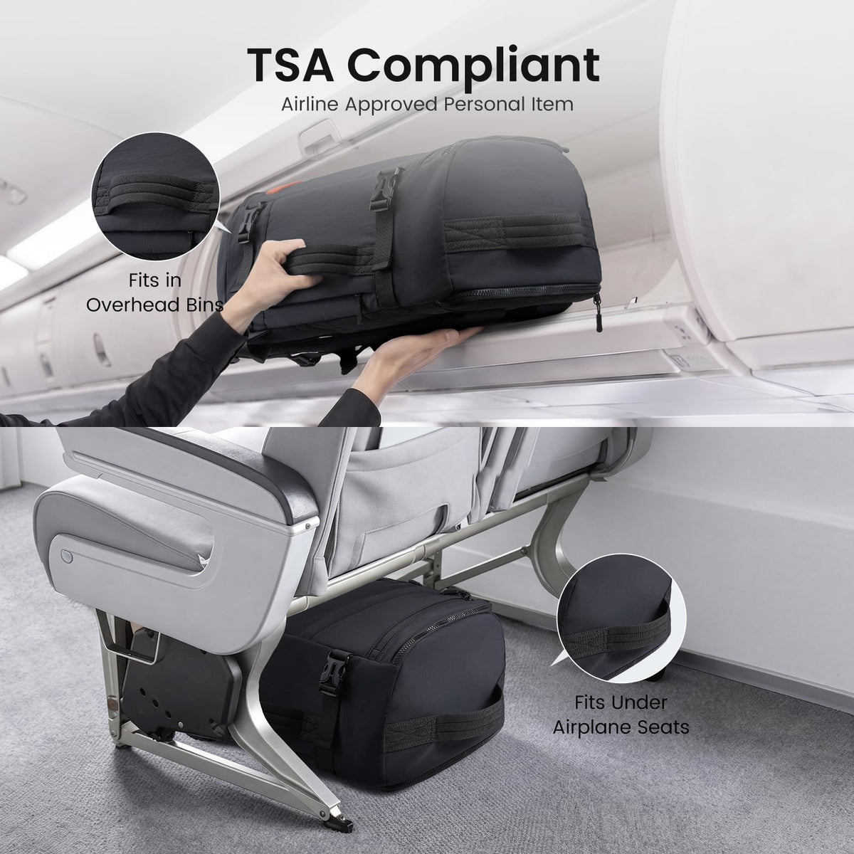 LOVEVOOK Travel Backpack for Women Men, Airline Approved Carry On Luggage