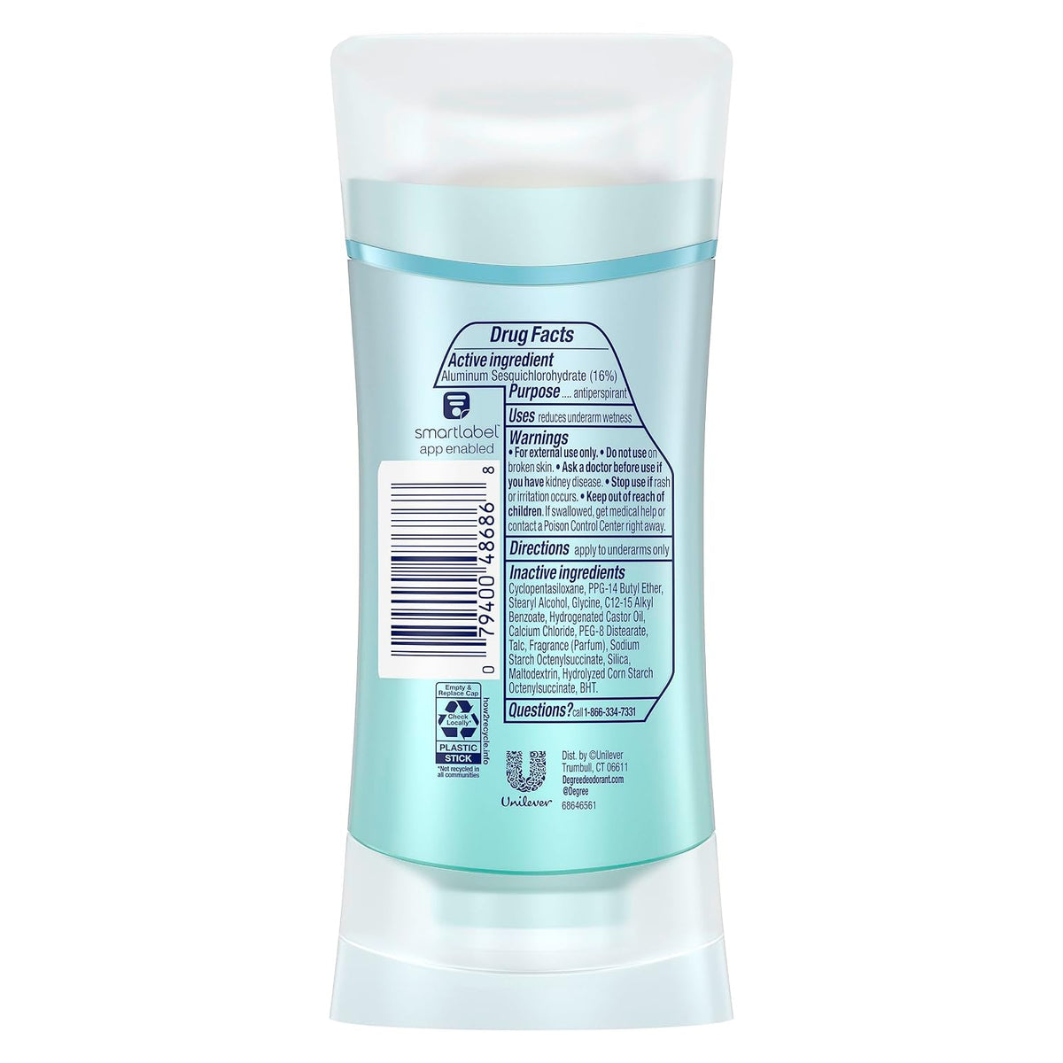 Degree Advanced Protection Antiperspirant Deodorant Shower Clean 72H 2.6 oz