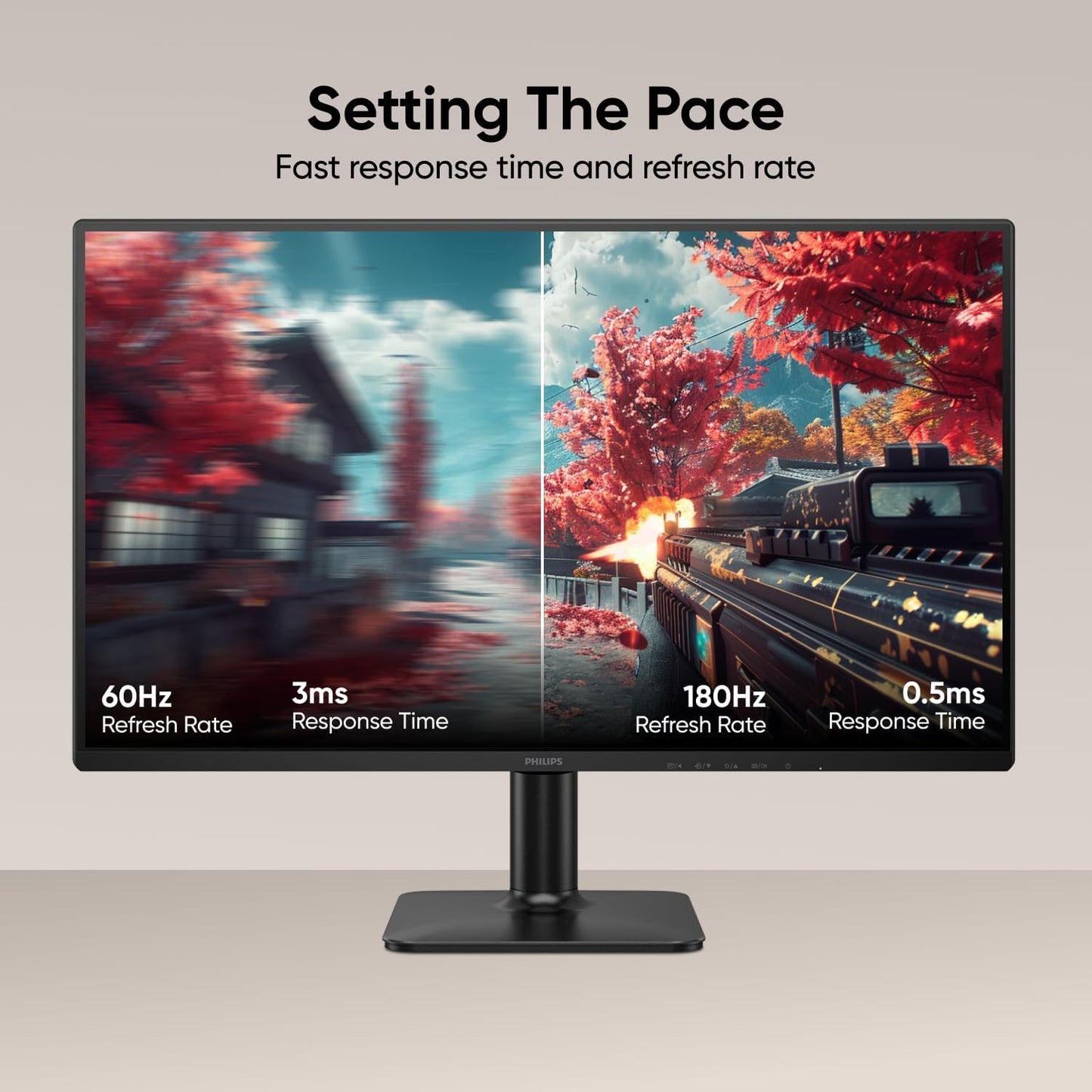 Philips 24" Gaming Monitor FHD 180Hz Overlocked IPS HDR10, 24E2G2200