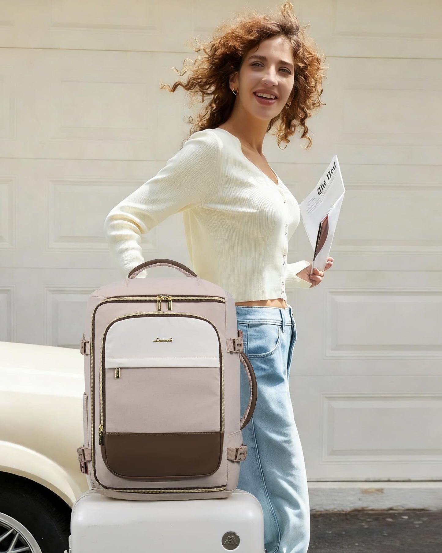 LOVEVOOK Travel Backpack Carry on Flight Approved for Women/Men