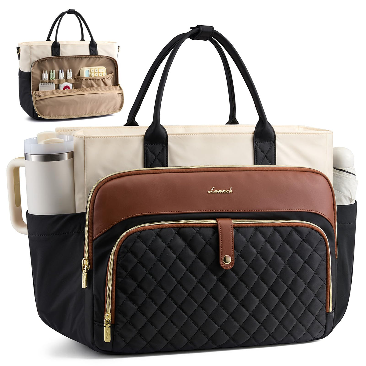 LOVEVOOK Laptop Bag for Women, Work Tote Computer Bag for Teacher Nurse