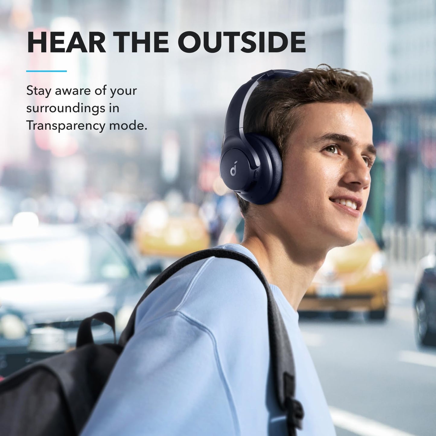 Soundcore by Anker Q20i Hybrid Active Noise Cancelling Headphones, Pink