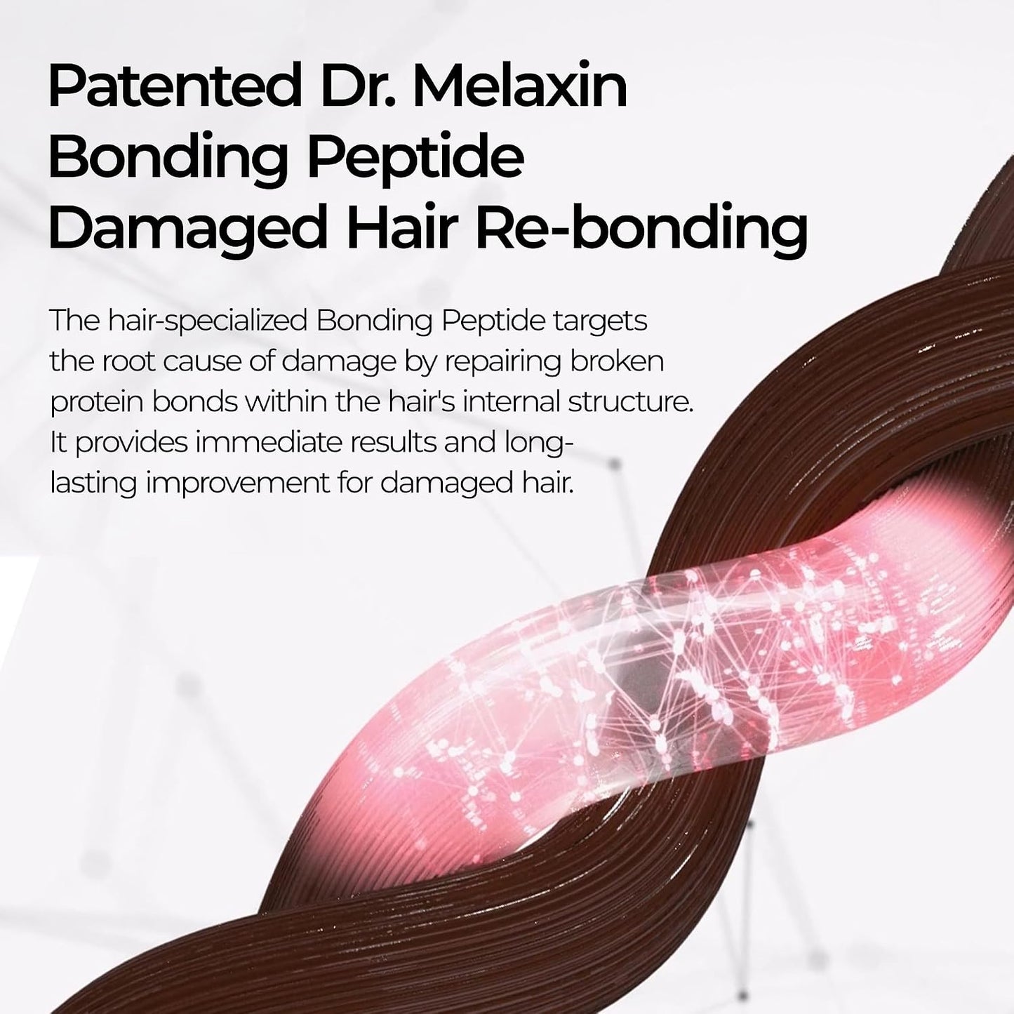 Dr.Melaxin Bondex Protein Bonding Remodeling Shampoo with Argan Oil | Strengthening Keratin & Peptides Bonder | Repair Hair | 13.52 fl.oz.