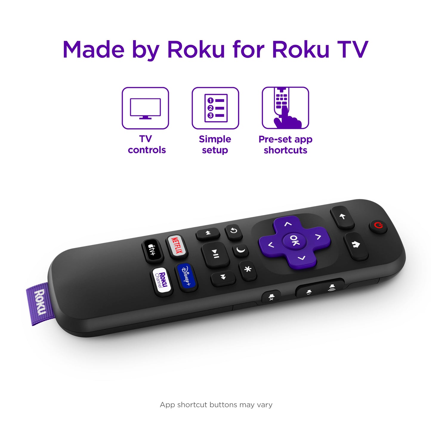 Roku Voice Remote, Replacement TV Remote Control