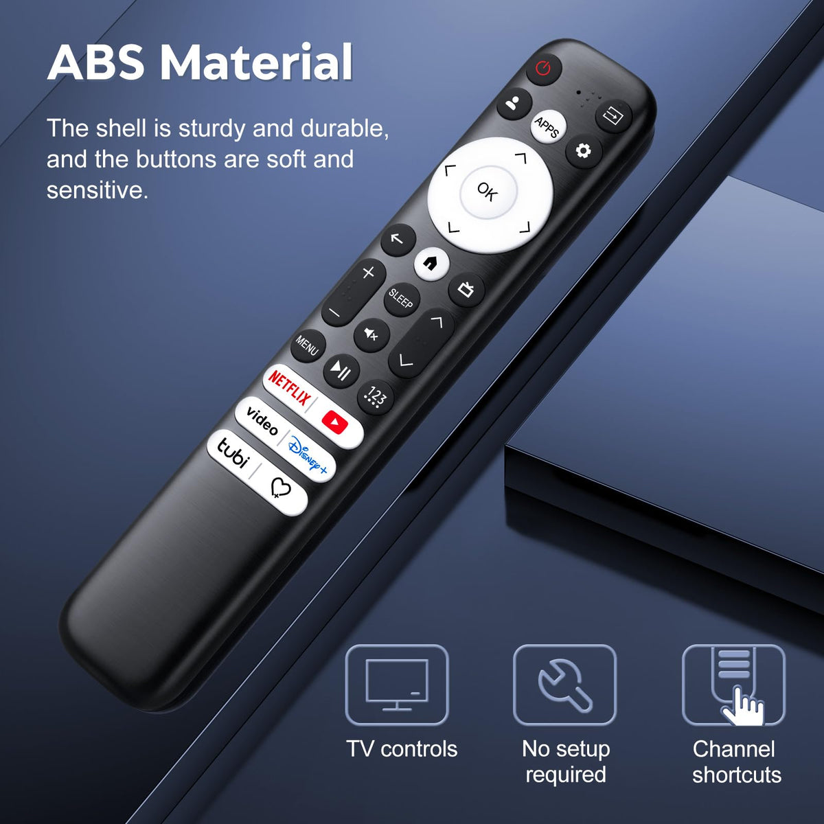 Universal-TV-Remote-Control for Samsung LG Vizio Roku TCL Hisense Sony TVs