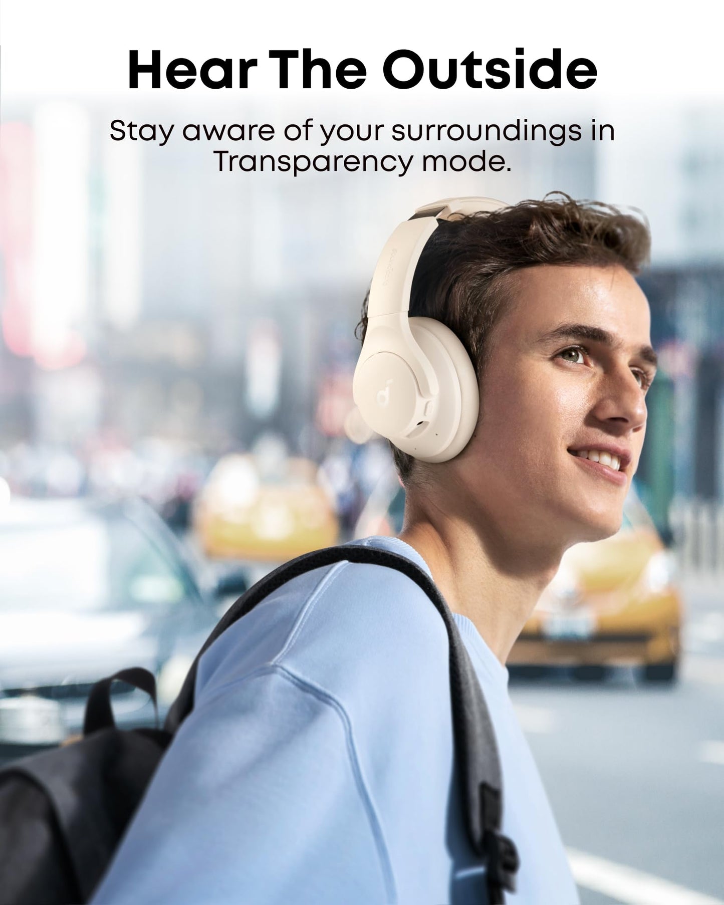 Soundcore by Anker Q20i Hybrid Active Noise Cancelling Headphones, Pink