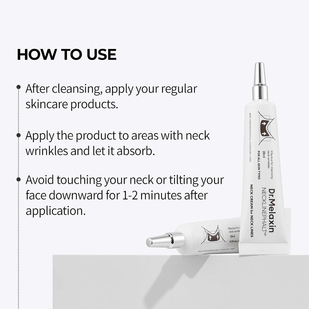 Dr.Melaxin Necklinephalt Spicule Neck Cream – Microneedle Firming & Lifting Treatment for Turkey Neck & Sagging Skin, Peptides for Wrinkle Care & Skin Tightening, Korean Skincare 1.69 fl.oz