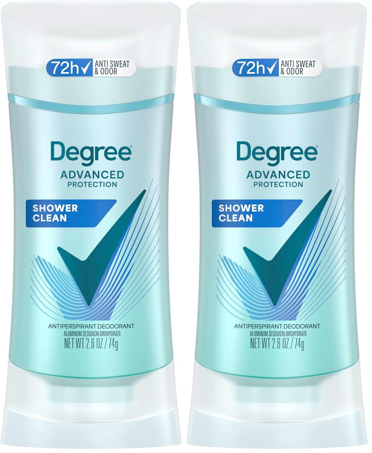 Degree Advanced Protection Antiperspirant Deodorant Shower Clean 72H 2.6 oz