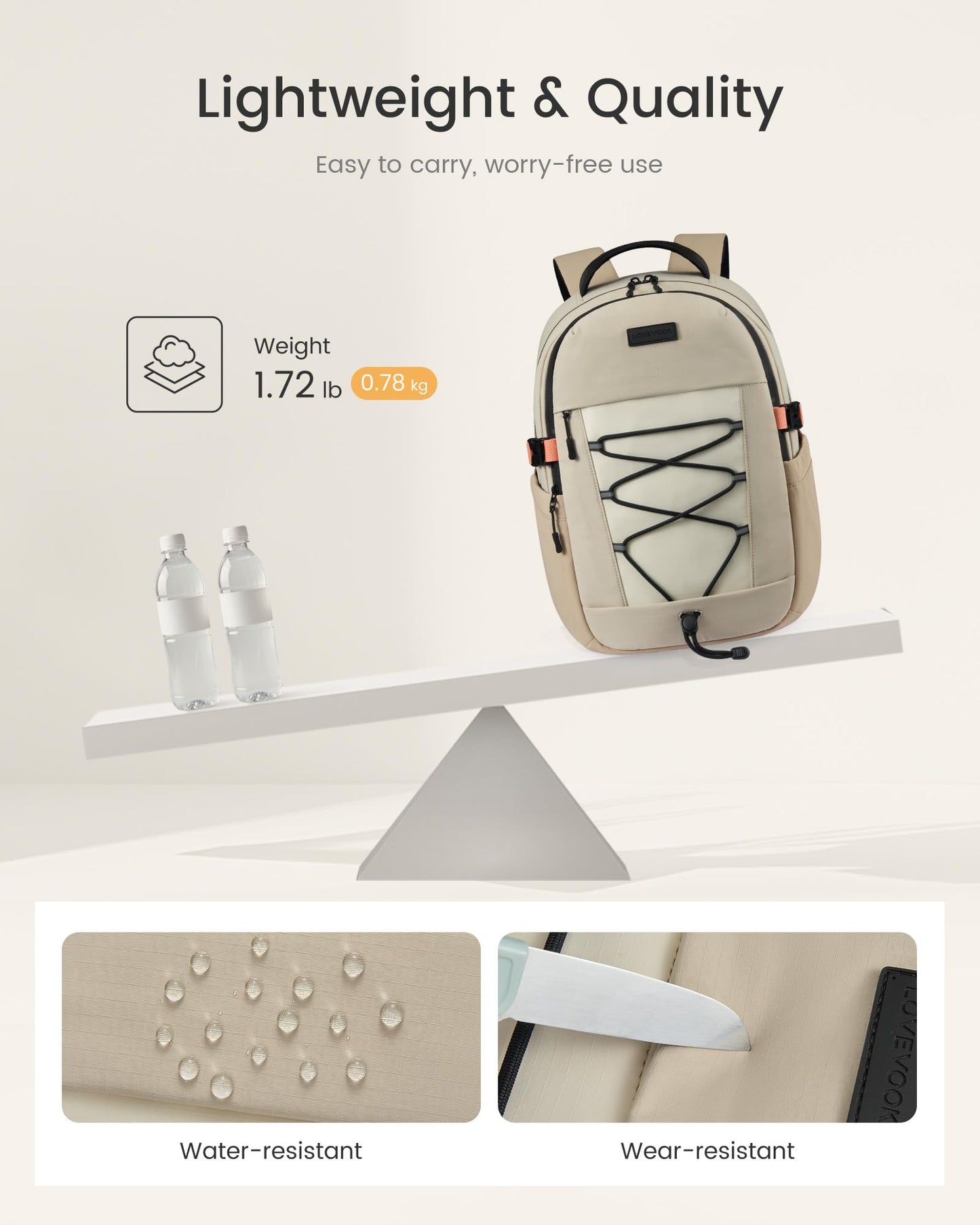 LOVEVOOK Laptop Backpack for College, Work Backpack for Women & Men