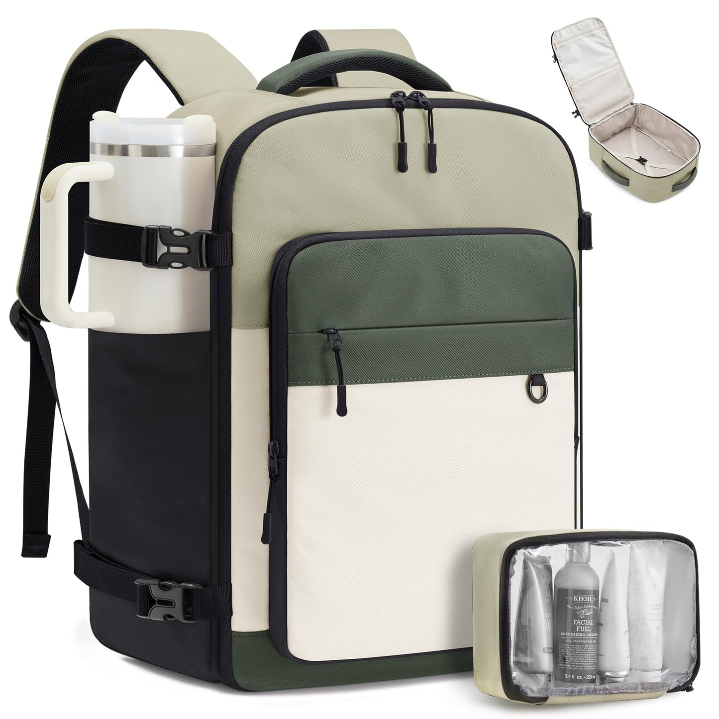 LOVEVOOK 40L Travel Backpack for Women Men, Carry on Backpack for Travel