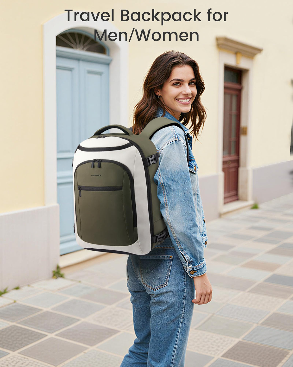 LOVEVOOK 40L Travel Backpack for Women & Men, Airline Approved Carry On Bag