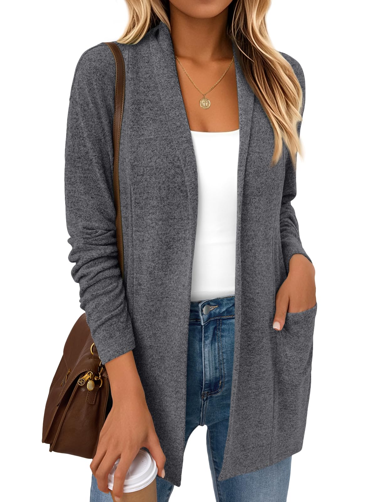 LILLUSORY Cardigan for Women Lightweight Cardigans Fall Fashion Outfits