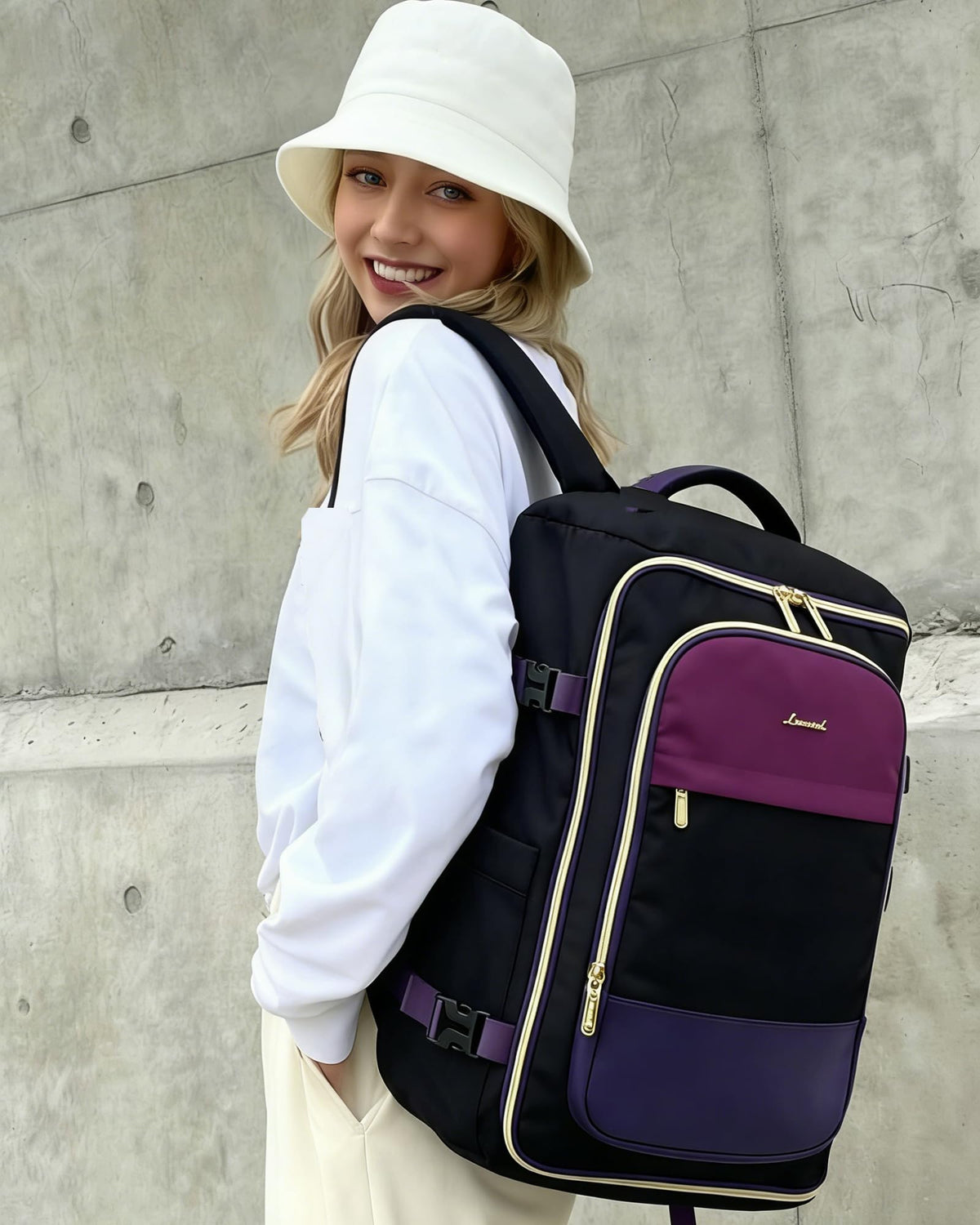 LOVEVOOK Travel Backpack Carry on Flight Approved for Women/Men