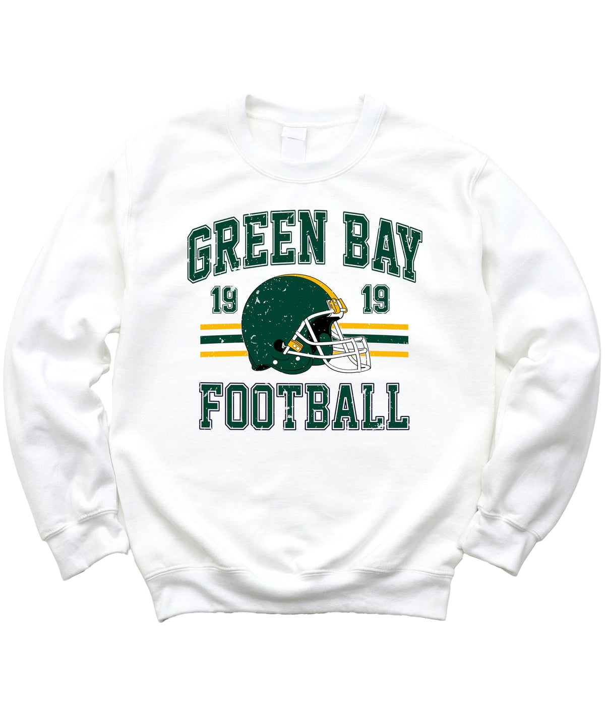 Olive Loves Apple Vintage Green Bay 1919 Football Sweatshirt for Men Women and Kids Distressed Game Day Pullover