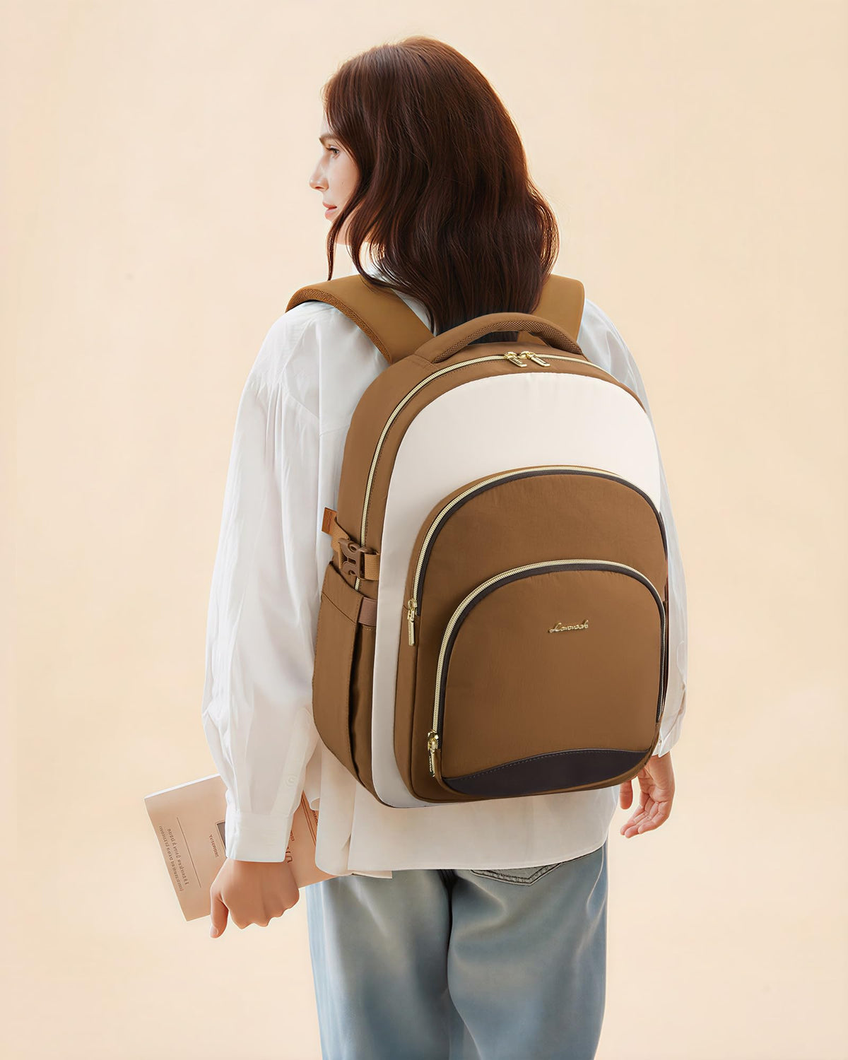LOVEVOOK Laptop Backpack for Women, 15.6-Inch Work Backpack, Back to School Bookbag for College Student Teen Girls, Casual Personal Item Travel Bag Business Computer Daypack for Teacher Nurse, Gift