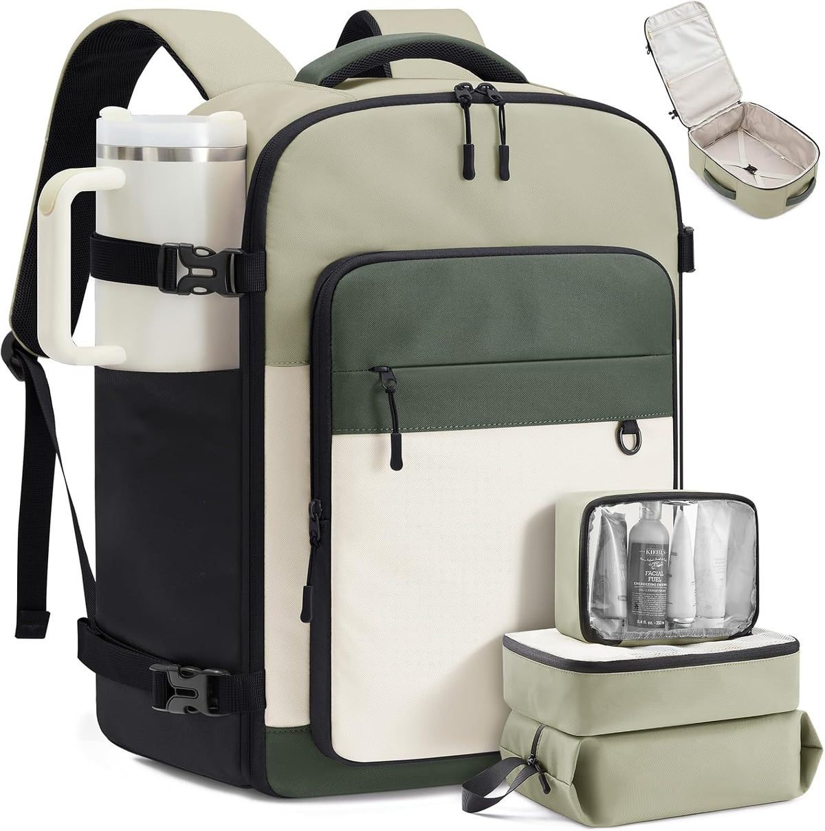 LOVEVOOK 40L Travel Backpack for Women Men, Carry on Backpack for Travel