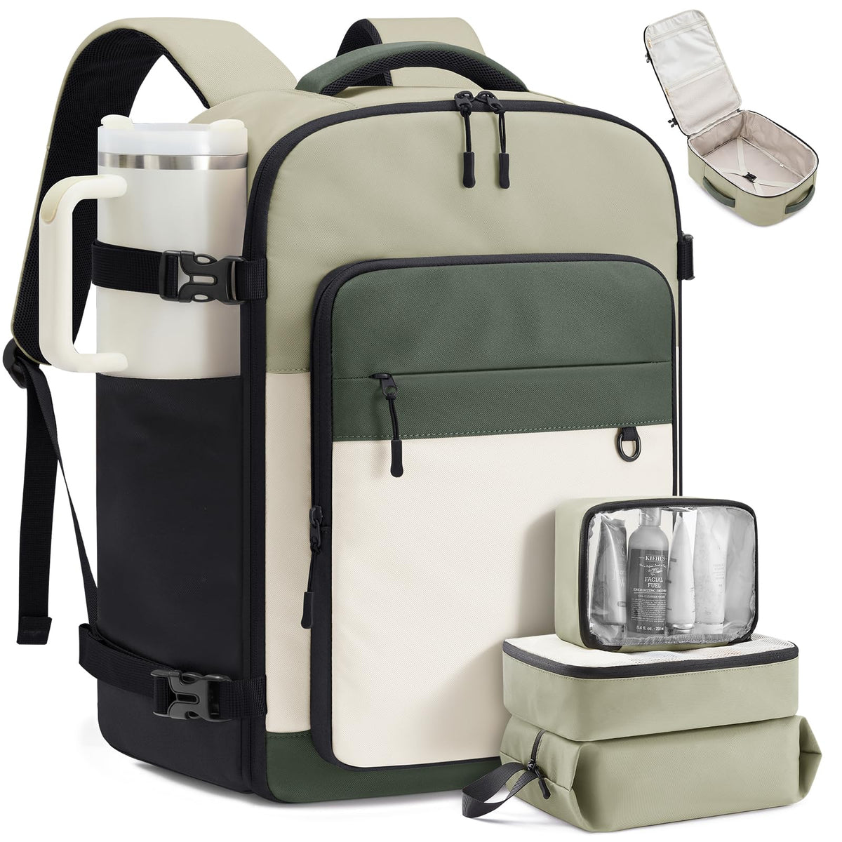 LOVEVOOK 40L Travel Backpack for Women Men, Carry on Backpack for Travel