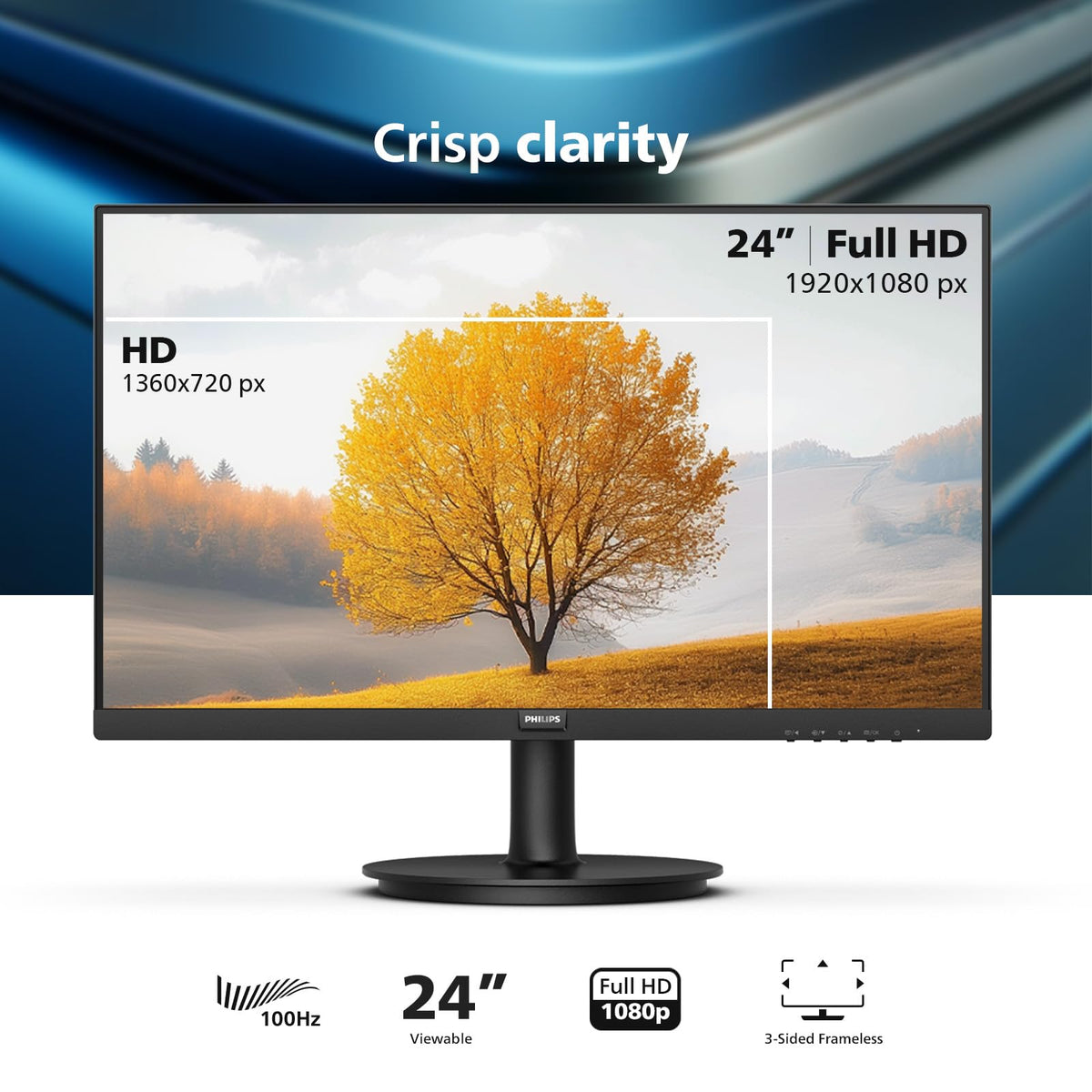 Philips 24" Gaming Monitor FHD 180Hz Overlocked IPS HDR10, 24E2G2200