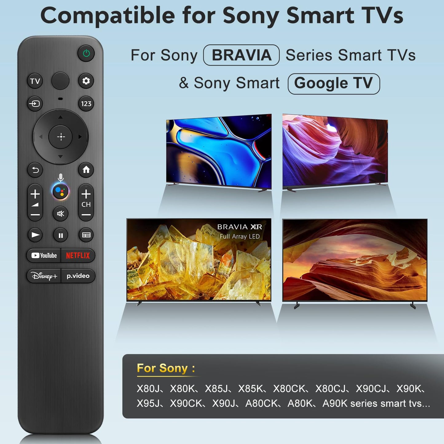 Universal-TV-Remote-Control for Samsung LG Vizio Roku TCL Hisense Sony TVs