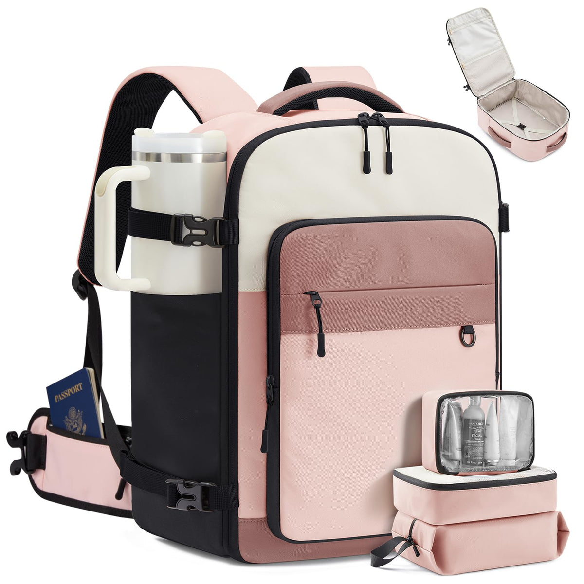 LOVEVOOK 40L Travel Backpack for Women Men, Carry on Backpack for Travel
