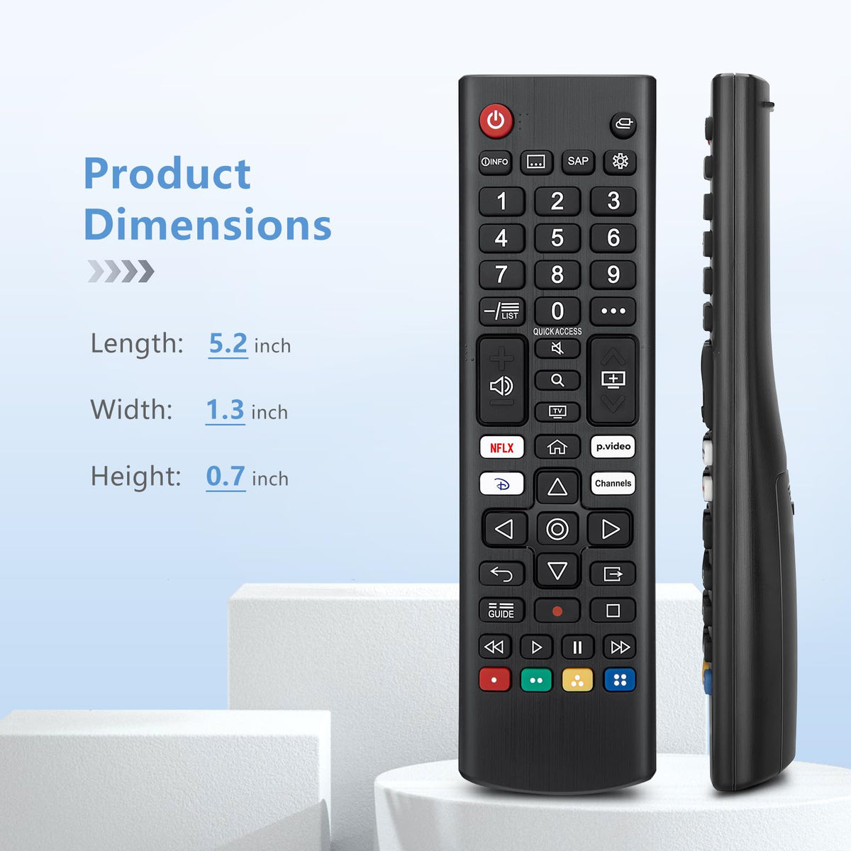 Universal-TV-Remote-Control for Samsung LG Vizio Roku TCL Hisense Sony TVs