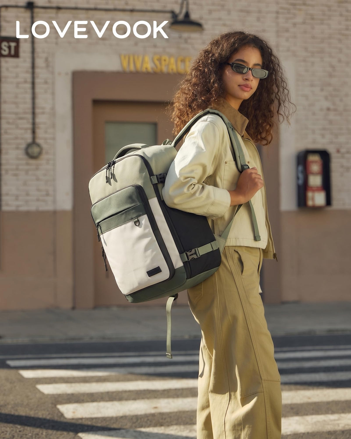 LOVEVOOK 40L Travel Backpack for Women Men, Carry on Backpack for Travel