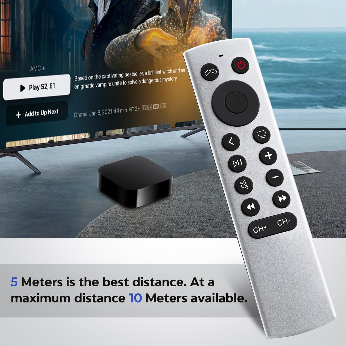 (2 Pack) Replacement Remote for Roku Box Express Player Premiere Control