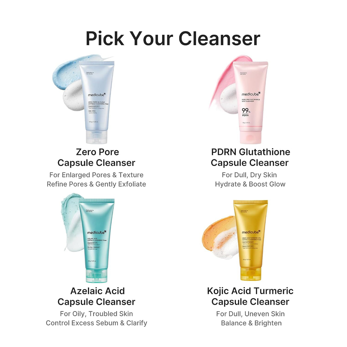 medicube Facial Cleanser Zero Pore Capsule Foam Cleanser