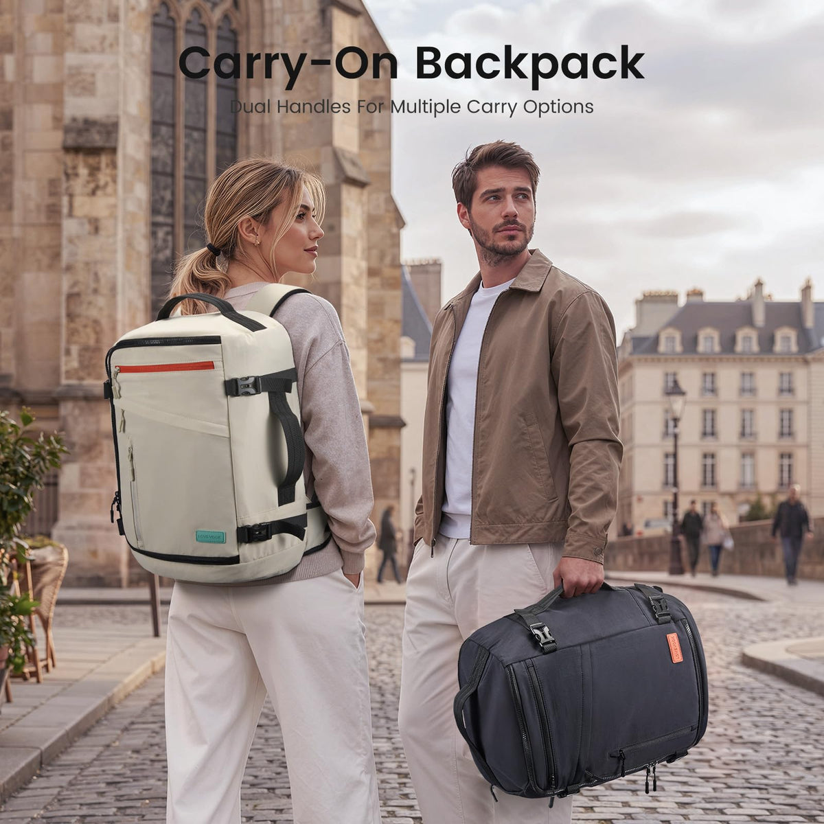 LOVEVOOK Travel Backpack for Women Men, Airline Approved Carry On Luggage